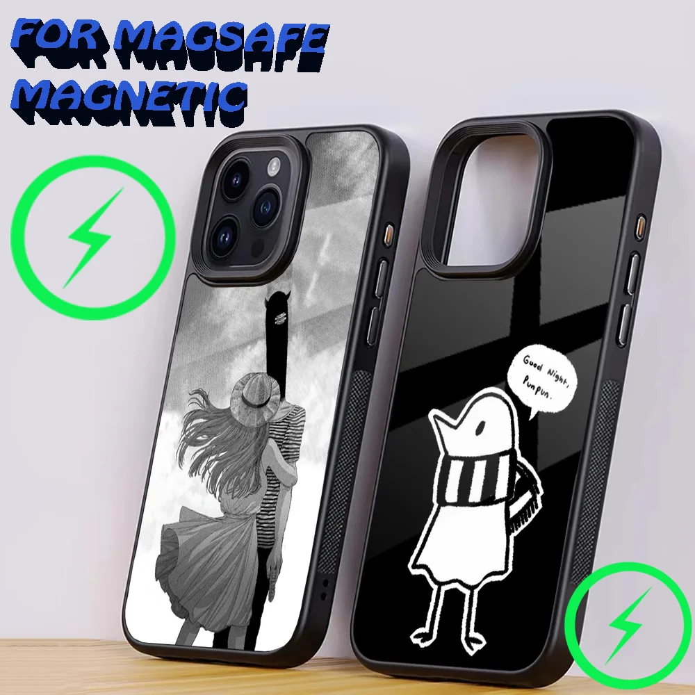 

Goodnight Punpun Comics Phone Case For iPhone 15,14,13,12,11,Plus,Pro,Max Mini Magsafe Magnetic Wireless Charging