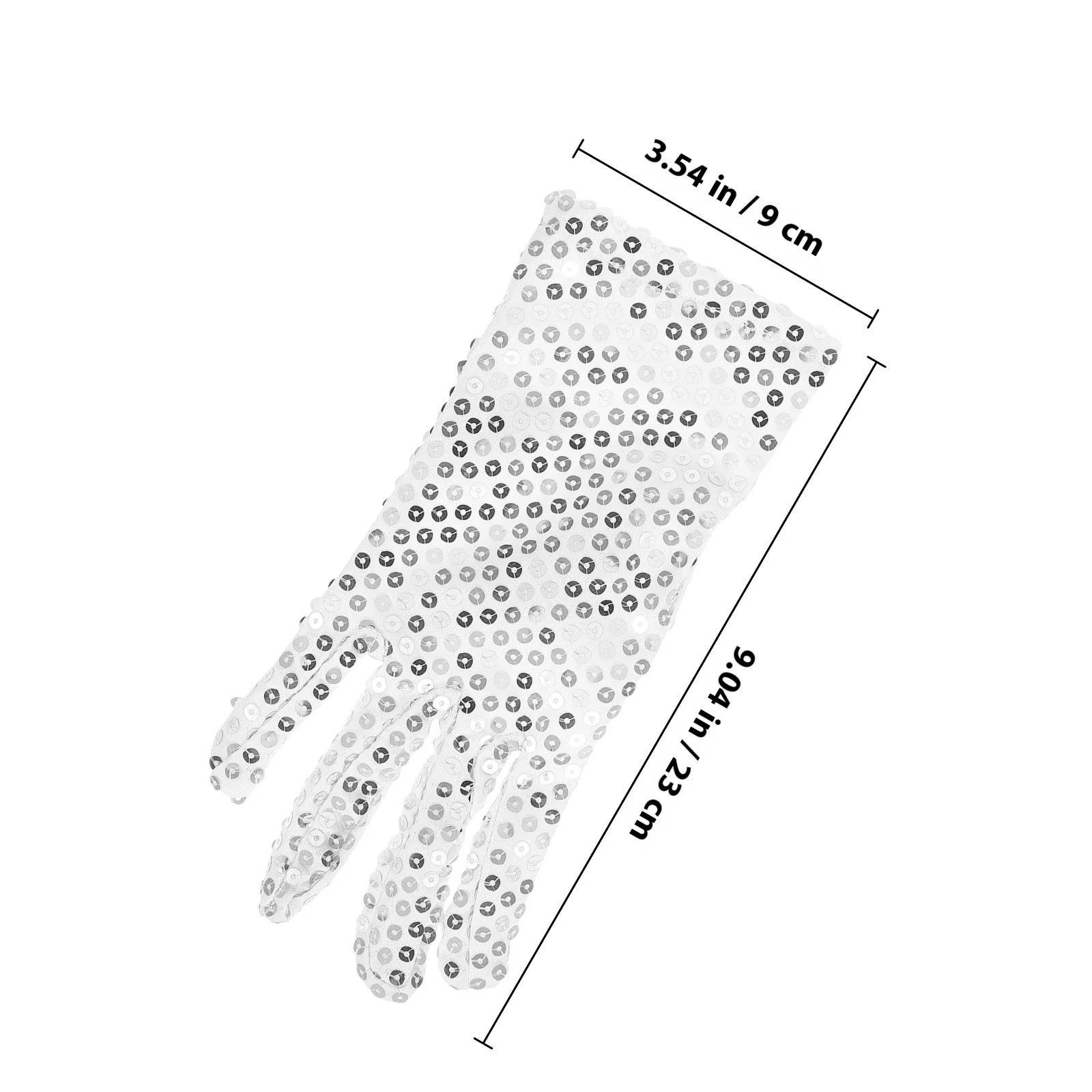 1 pz 1 paio di guanti glitterati tessuto con paillettes per feste per adulti spettacolo di danza costume handwear lucido indossabile per le donne funzionali