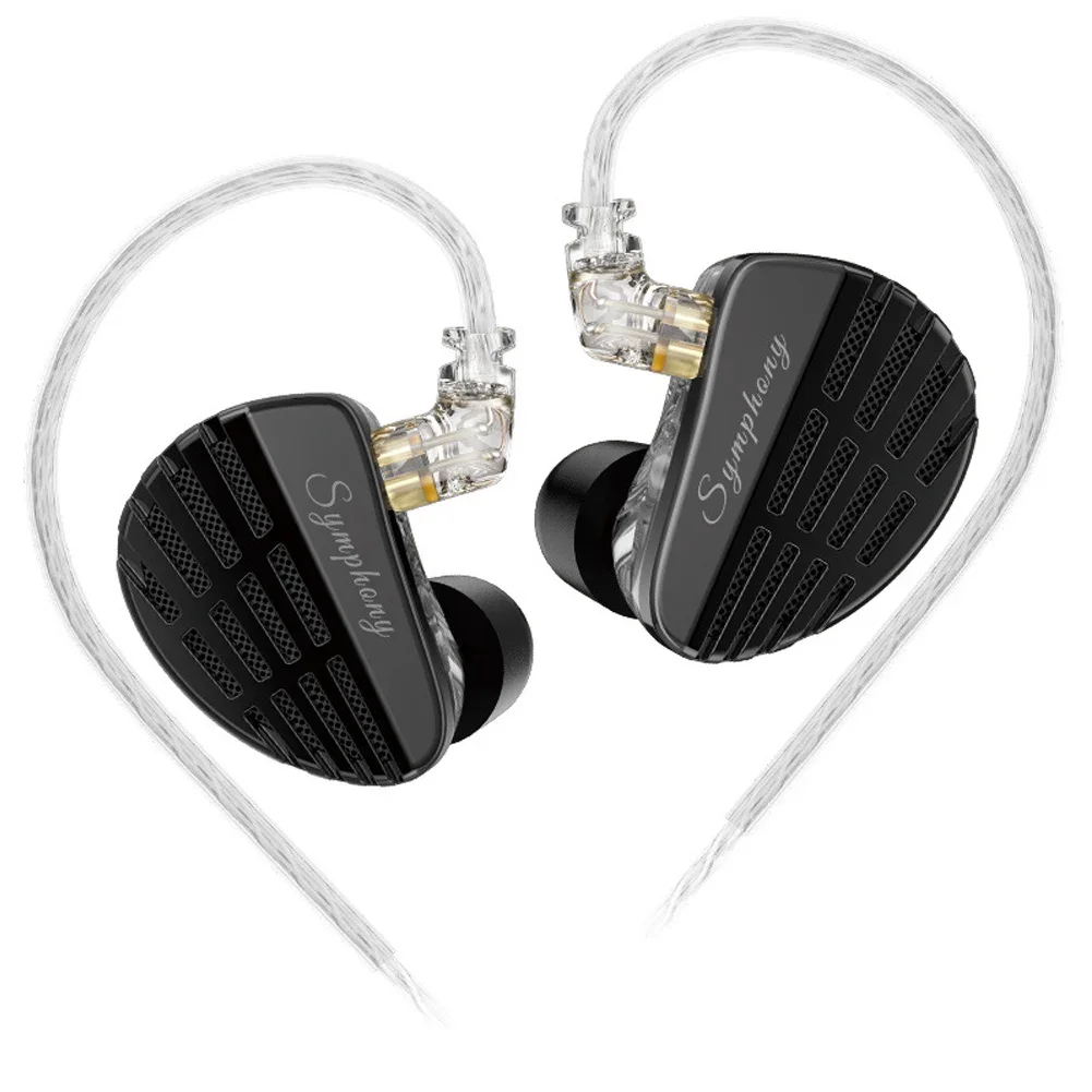 

KZSymphonySymphony Flat Dynamic Inear Headphones Accurate Audio Reproduction Planar&Dynamic Driver Wired Communication