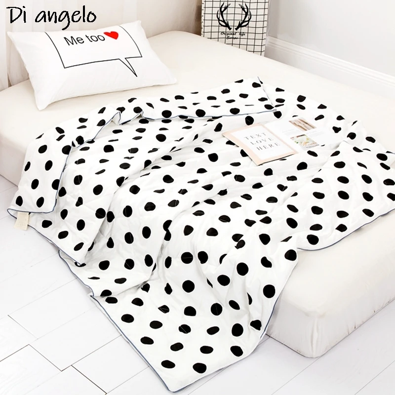 Cotton Quilt Blankets for Adults and Kids, Cartoon Comforter, Bed Cover, Air-Conditioning Quilts, Home Textile, # s