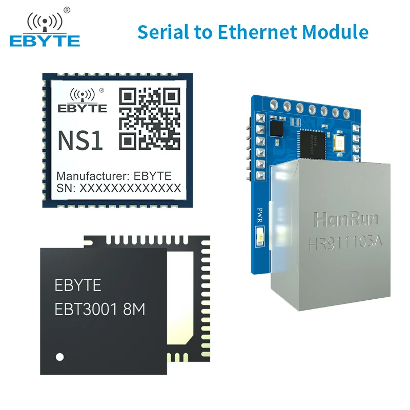 4 SZT. Moduł Ethernet EBYTE NT1-B/NT1/NS1/EBT3001 Konwerter TTL na RJ45 Ethernet Modbus Gateway MQTT Dynamiczny IP Niskie Zużycie Energii