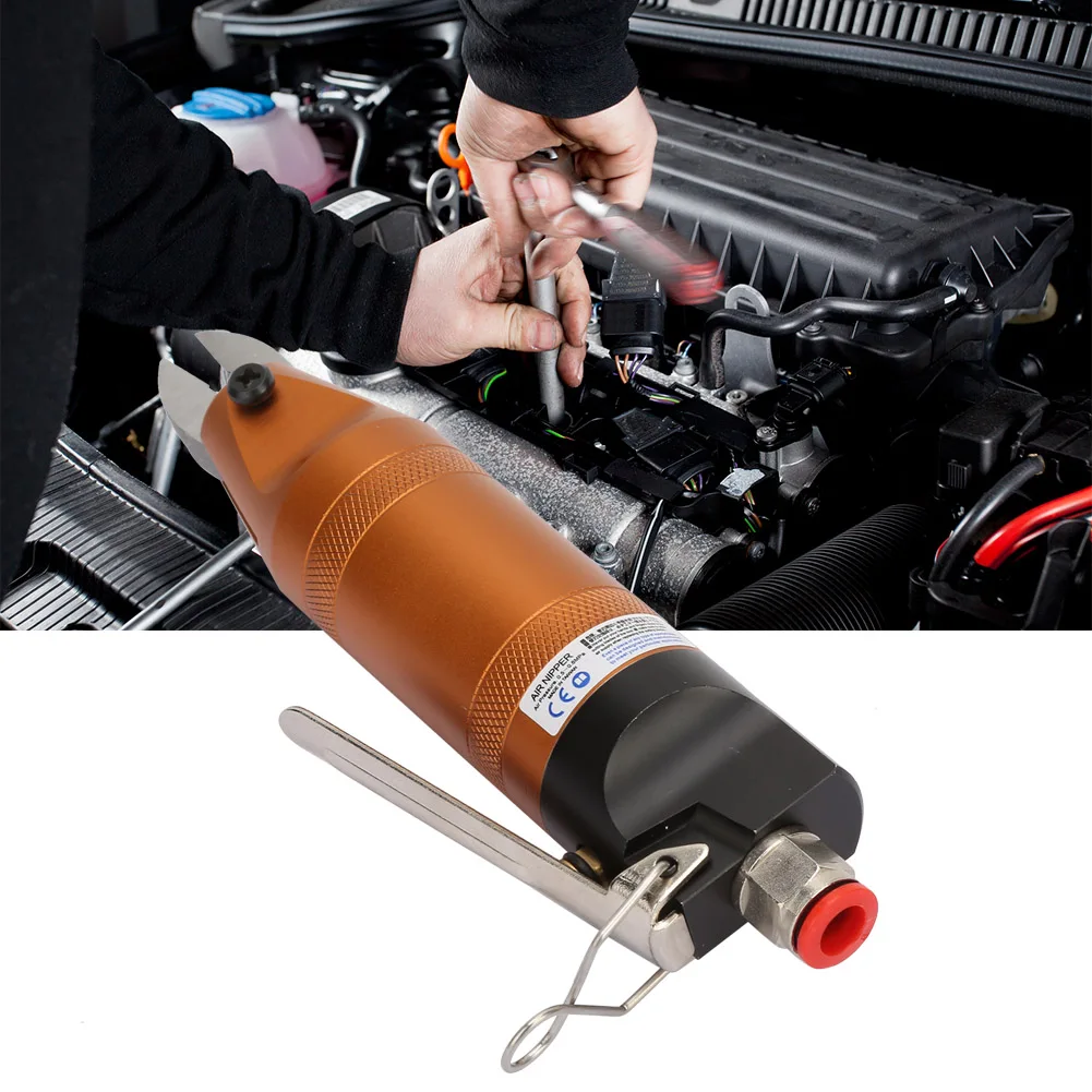 Tesoura pneumática de ar de grau industrial hs10, 2.6-4,0mm, destacável, proteção ambiental, ferramenta de corte de ar de plástico