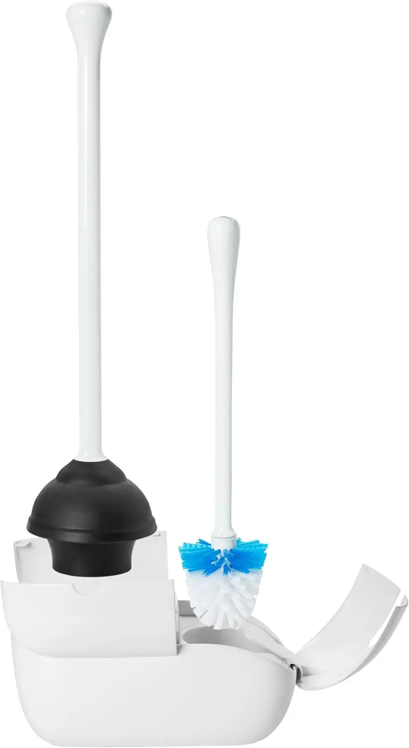 

Space-Saving Toilet Brush and Plunger Combo for Small Bathrooms