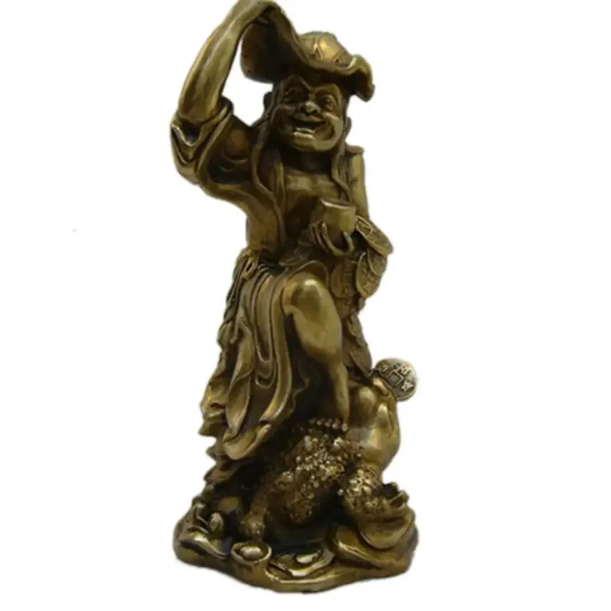 

Manufacturers directly supply pure copper bangs play Golden Toad metal crafts, home office desktop ornaments, wholesale bangs o