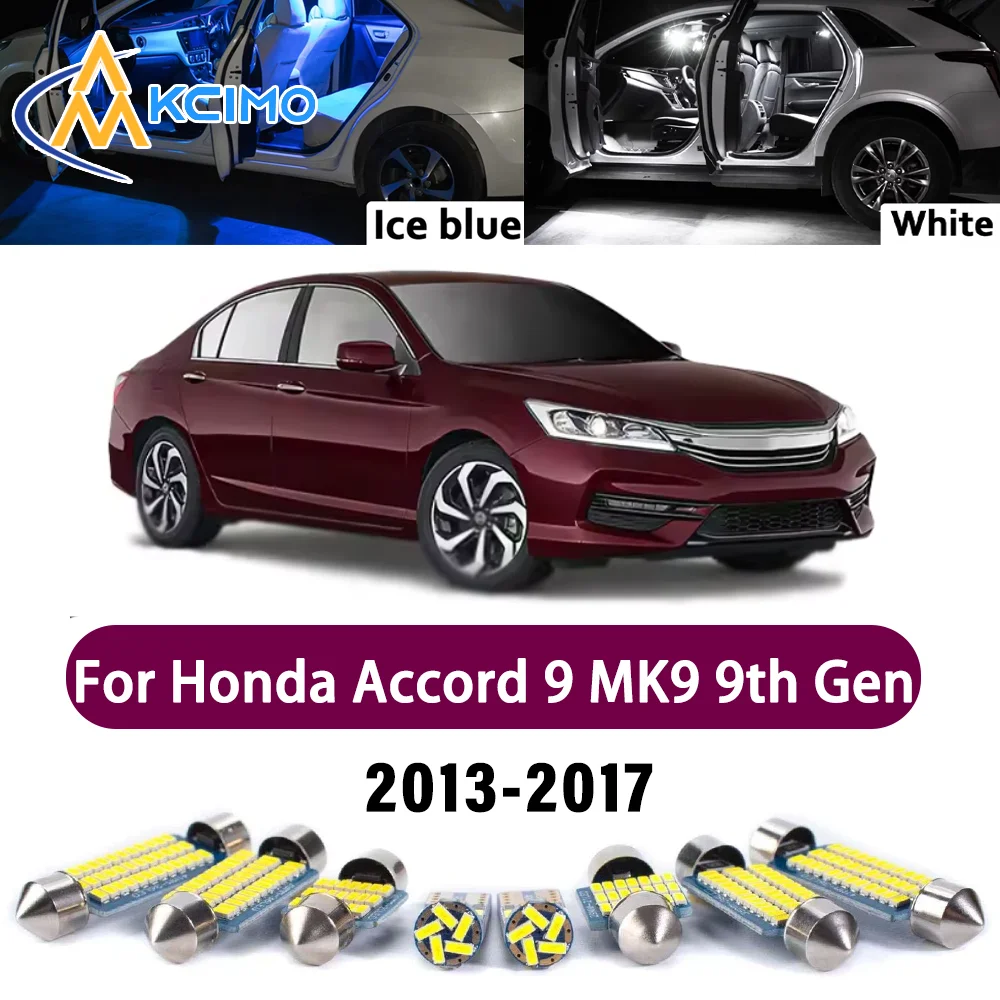 High-Quality Light Bulb For Honda Accord 9 MK9 9th Gen 2013-2017 Premium Bright Interior Dome Trunk Mirror Reading Safer Lights