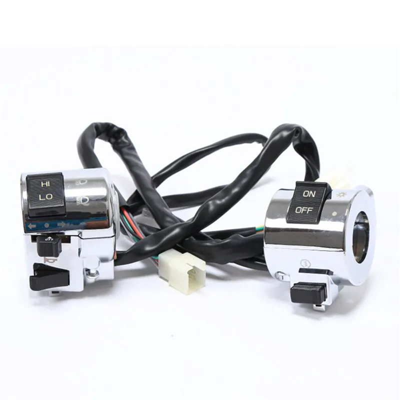 1Pair Motorcycle Handlebar Switch For Honda Moto Control Left Right Switche Horn Turn Signal Headlight Electric Start Motorbik