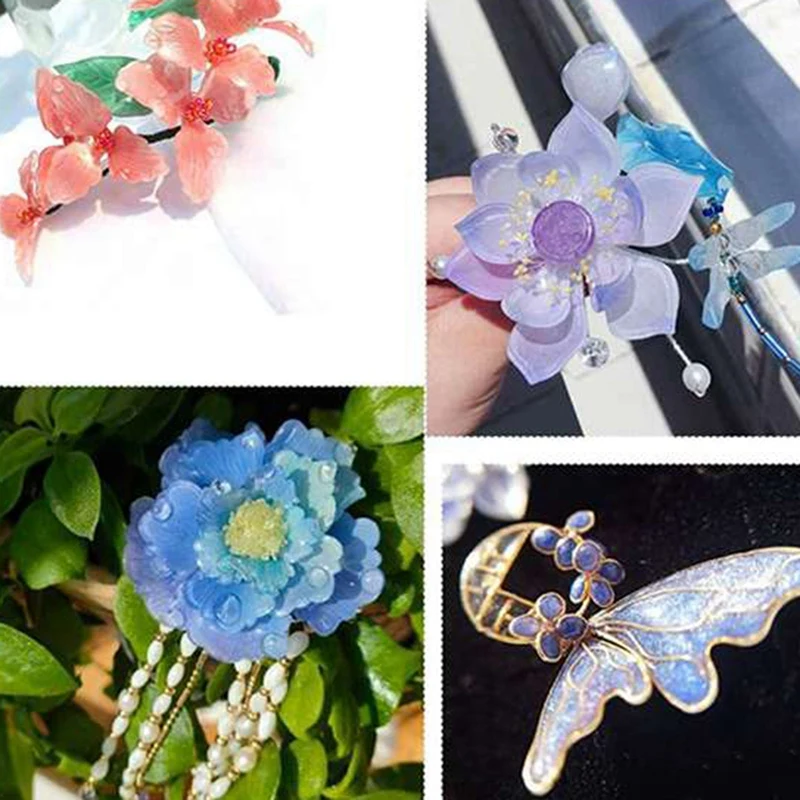 열 슈링클스 팩 액세서리, 빈 수축 아트 필름 용지 포함, DIY 장식품용 키 체인 액세서리, 125 개