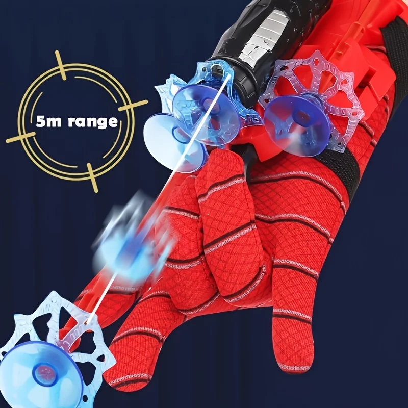 1pc Children's Toy Spider Web Launcher Spider Web Shooting Glove Set Creative Toys Suitable Children's Birthday Christmas Gifts