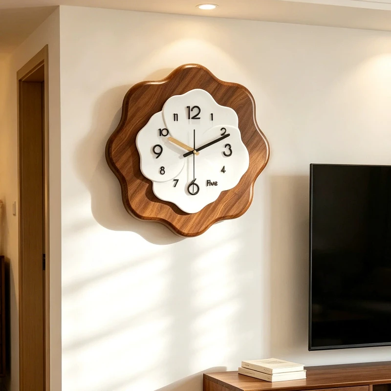Elegant Luxury Wall Clook Living Room Beautiful Minimlist Wall Clook Round Noiseless Orologio Da Parete Bedroom Decoration