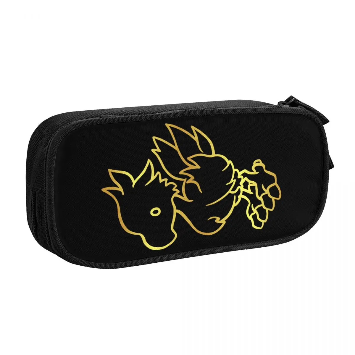 Custom Final Fantasy Chocobo Kawaii Pencil Case Girls Boys Large Storage Pencil Pouch Students Stationery