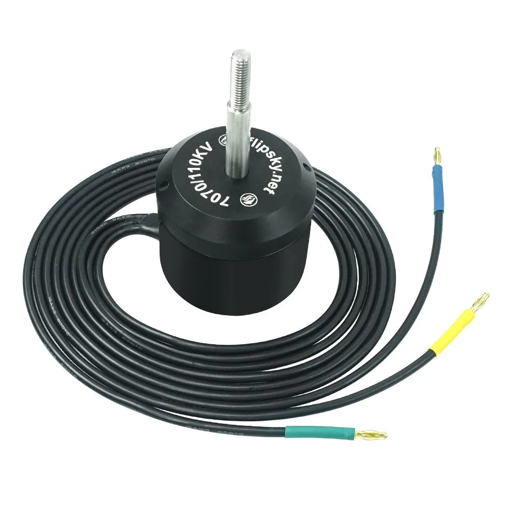 Flipsky 7070 Motor impermeable 110KV 4200W Outrunner Motor CC sin escobillas para surf barco propulsor submarino Hydro Efoil