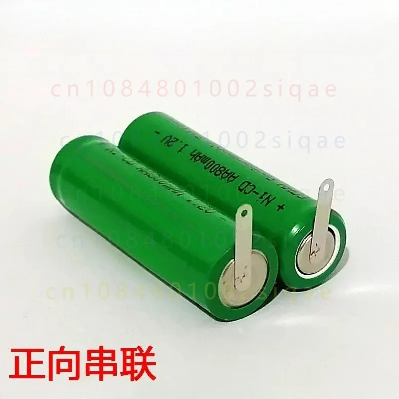 A two-section one FOR Equipment COHN 2.4V 800mAh Ni-CD AA Battery Pack 2 Series 1.2V Rechargeable AA Cell Lithium