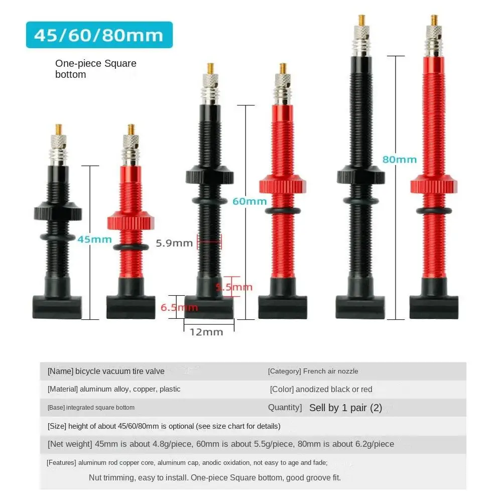 45/60/80mm F/V nippli valvole per pneumatici Tubeless lavorate a CNC valvole per pneumatici Tubeless sigillante in lega di alluminio compatibile