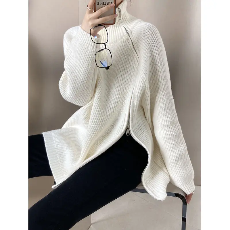 

Sweaters Jumpers Pullovers Women Pullover Armless Winter For Women Raw Edge Concert Daily Festival Alternative Rock Band Punk BF
