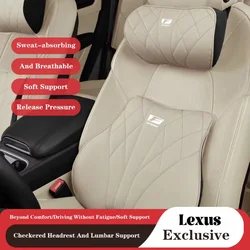 Car Neck Pillow Cushion Vehicle Head Pillow Seat Headrest Lumba For Lexus IS300h IS250 RX350 NX300h LX570 RX450h CT200h ES350