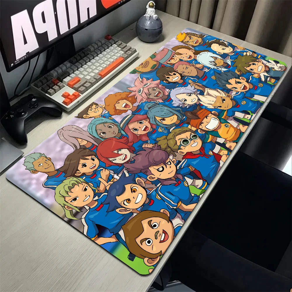 Game Inazuma Eleven Mousepad Desk Pad Gaming Accessories Prime Gaming XXL Keyboard Pad Stitched Pad Desk Pad