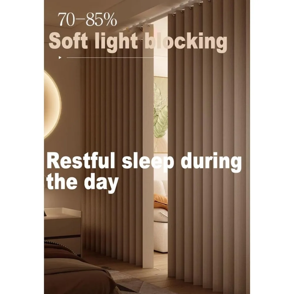 Zasłony harmonijkowe zaciemniające, magnetyczne przegrody do drzwi do sypialni, szaf i przestrzeni wewnętrznych