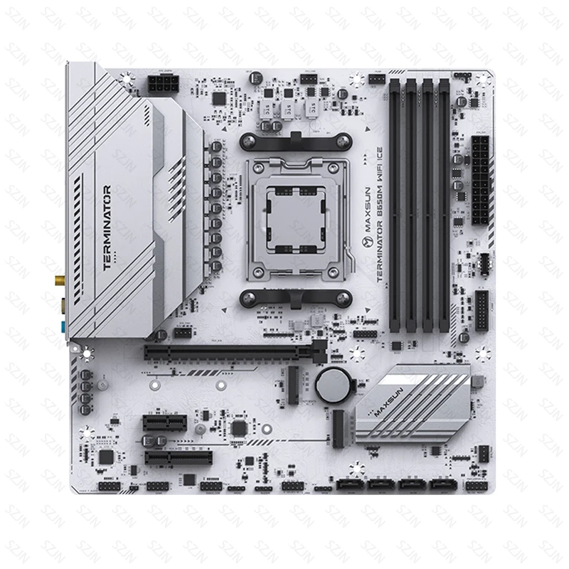 Maxsun B650 Motherboard Set with R5 7500F AMD Ryzen 7000 Support DDR5 OC8000MHz+ ARGB 2*M2 NVME Onboard WIFI Gaming Kit