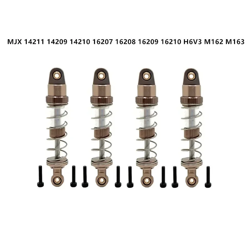 

MJX Hyper Go 14209 14210 14211 16207 16208 16209 16210 H16 4pcs Metal Oil Shock Absorber Damper RC Car Upgrade Parts Accessories