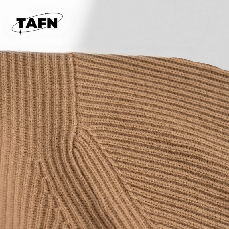 25 人気の韓国スタイル カシミア ウォーム レジャー ニッチ レディース セーター トップ フライなし 高度な質感 オールマッチング アイテムA25117