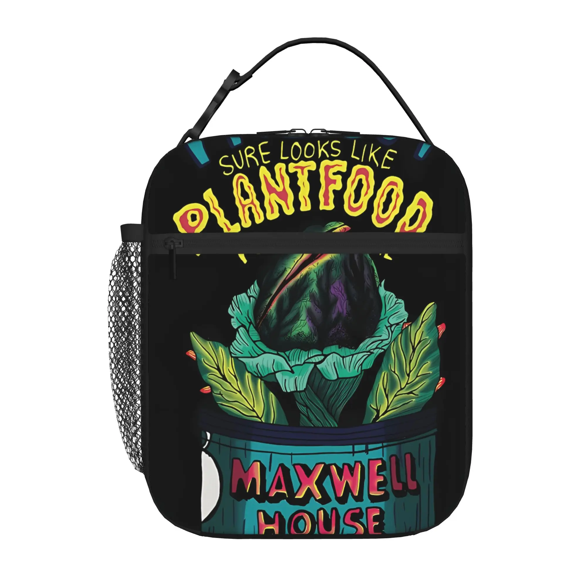 1 Piece Portable Lunch Container Plantfood Zipper Closure Durable Pocket Little Shop of Horrors For Lunch Box Bag