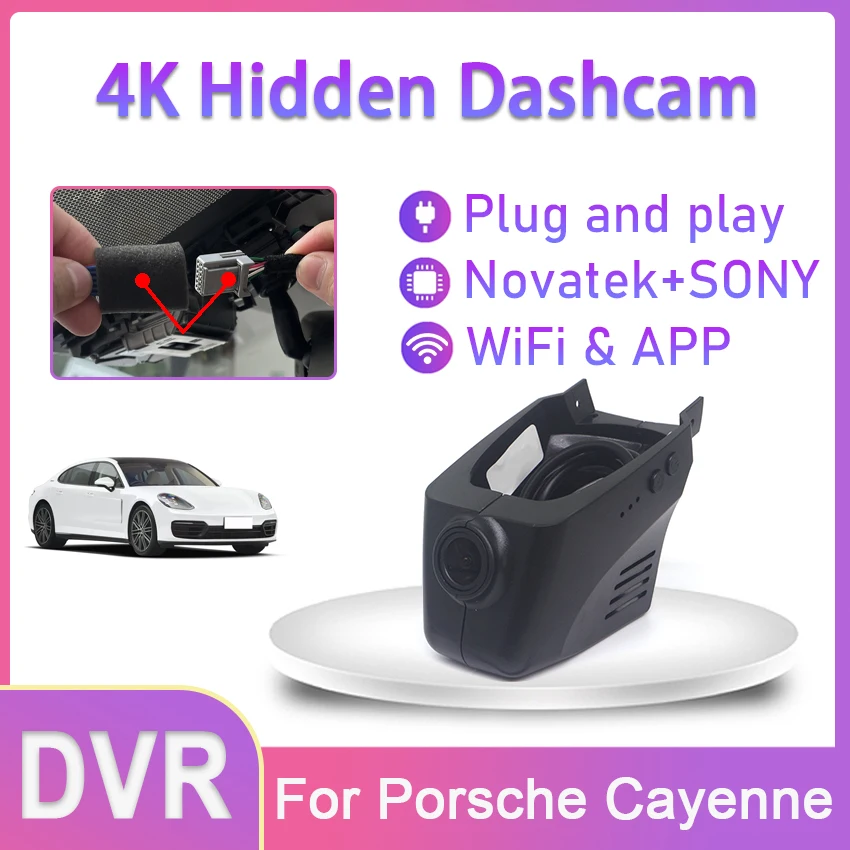 Car DVR Wifi Camera HD 2160P 4K Dash Cam Video Recorder Original For Porsche Cayenne 958 92A 2011 2012 2013 2014 Car Accessories