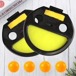 1 Satz Kinder Hand fangen Ball Schläger Eltern-Kind Outdoor-Sport Spielzeug Schläger werfen Ball wirft Tennisbälle Handclip