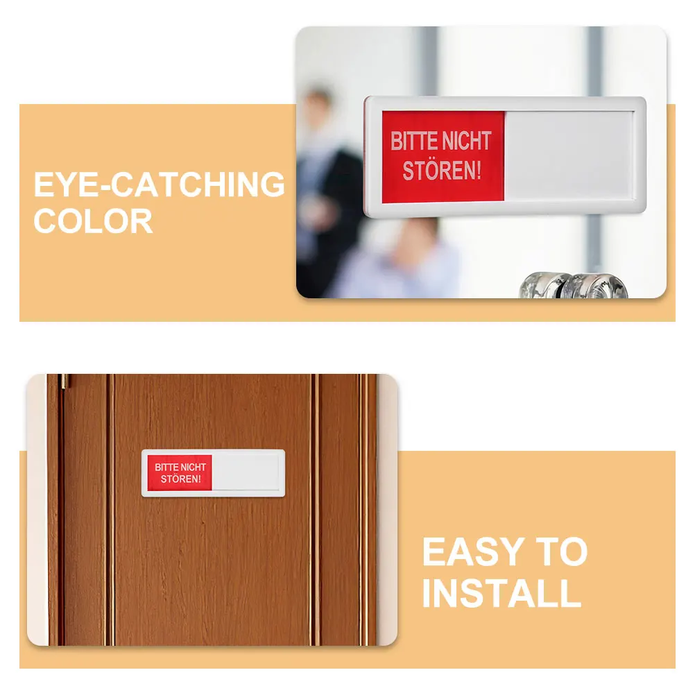 

Slide Door Privacy Indicator Sturdy Door Signboard For Office Meeting Room Toilet Restroom In Use Sign Disturb Sign