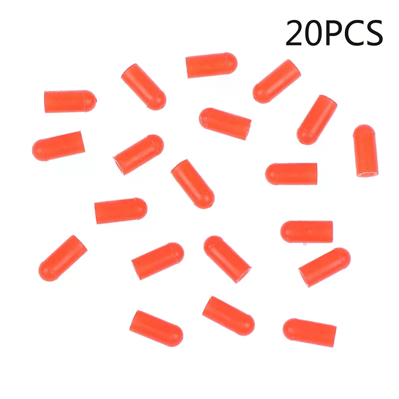 -Hot Sale 20PCS Food Grade Silicone Rubber Needle Cover Syringe Sealing Test Tube End Cap