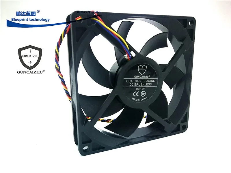 9220 9020 Double Ball Bearing 9. 2cm 92*92 * 20MM 12v0.33a Pwm Temperature Control Cooling Fan