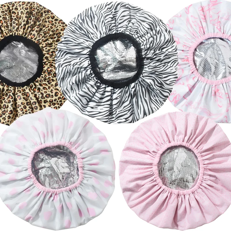 

1PC Self-heating Tin Foil Hat Thickened Heating Steam Hair Mask Cap Portable Hair Salon Smooth Hair Oil Baking Cap