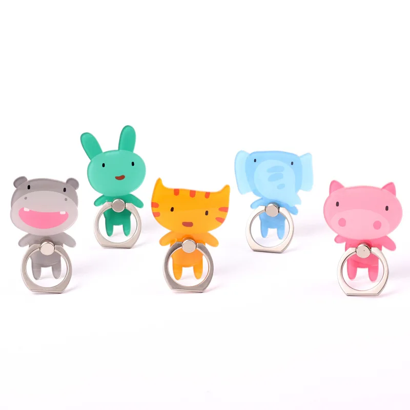 

Cute Animal Phone Holder Universal Portable Finger Ring Holder For iPhone Cartoon Desktop Stand Mobile Phone Accessories ﻿