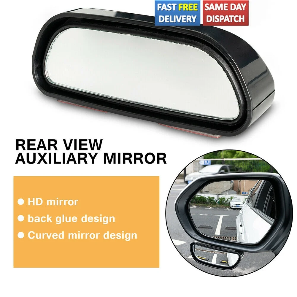 

Universal Blind Spot Mirror Adjustable Car Towing Reversing Driving HD Glass Auto Exterior Rearview Mirror Replacement Part