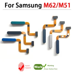 Repair Fingerprint For Samsung M31 M31S M51 M62 M23 5G ID Home Button Fingerprint Menu Return Key Recognition Sensor Flex Cable