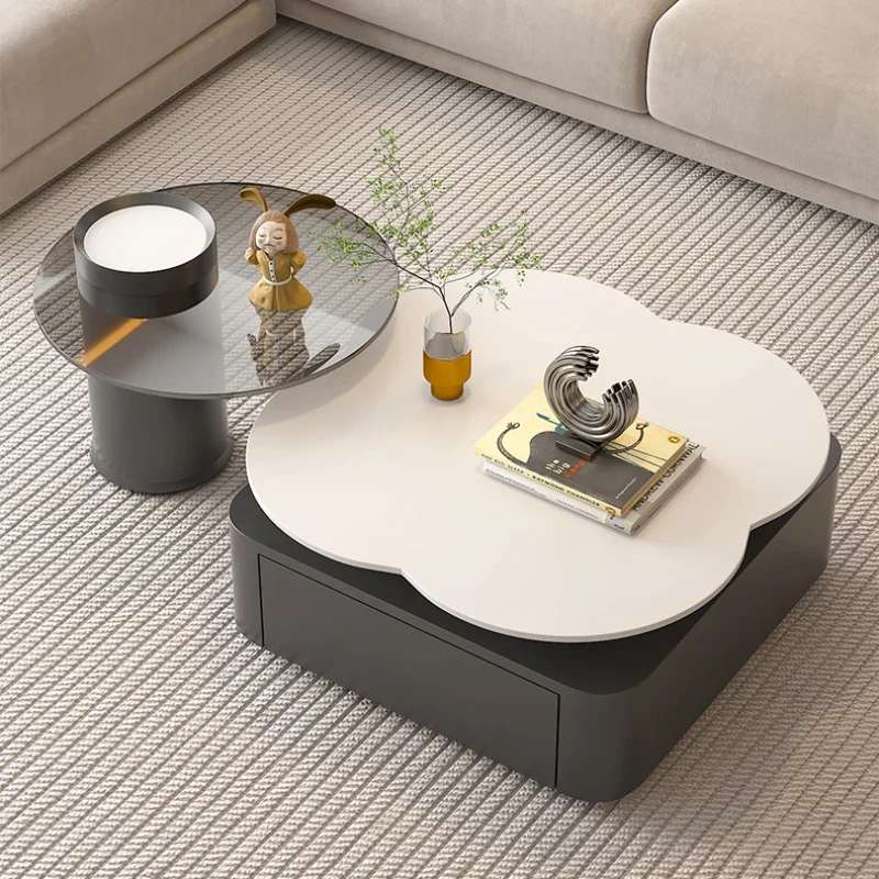 

Black Modern Coffee Table Design Hardcover Floor Round Coffee Table Small Nordic Tavolino Da Salotto Living Room Furniture