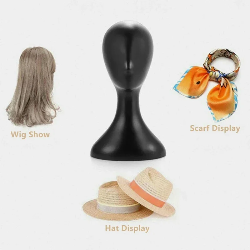 Pe ขาตั้งวิกผม Professional Stylist Props หัวจอแสดงผลเหมาะสําหรับวิกผม,หมวก,เครื่องประดับ,ผ้าพันคอและอุปกรณ์เสริม