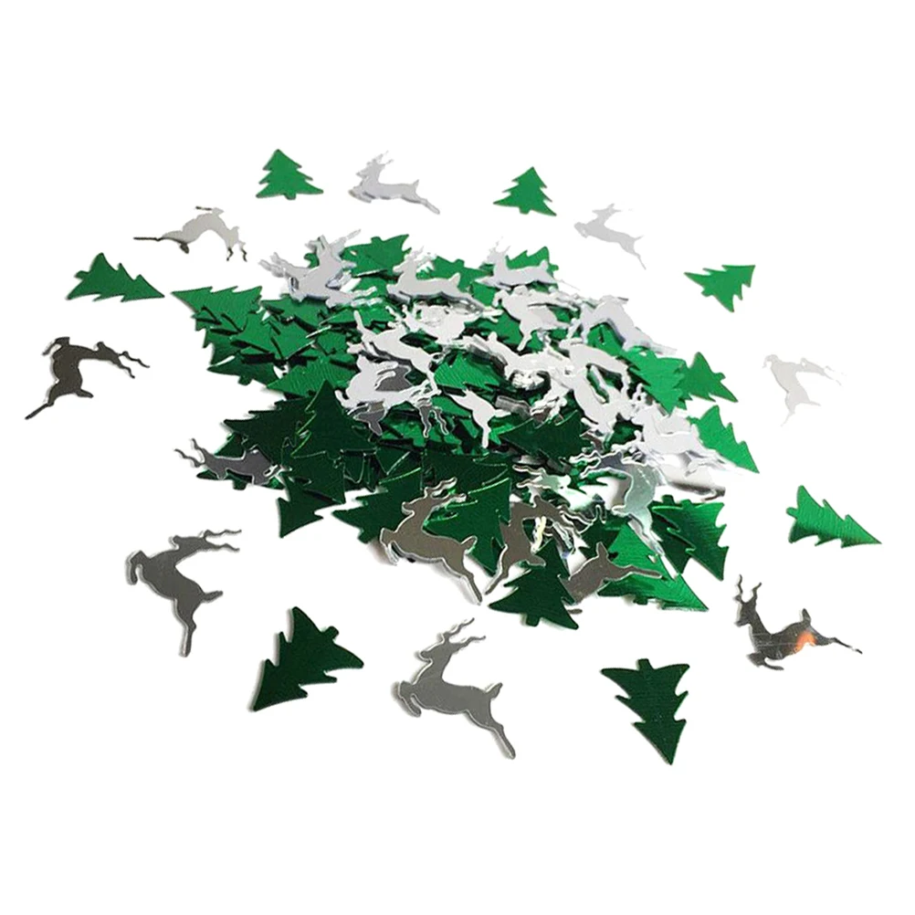 

3 Packs Elk Confetti Christmas Party Decoration Winter Wedding Glitter Table Scatter Plastic Ornament For Hotel Restaurant Bar