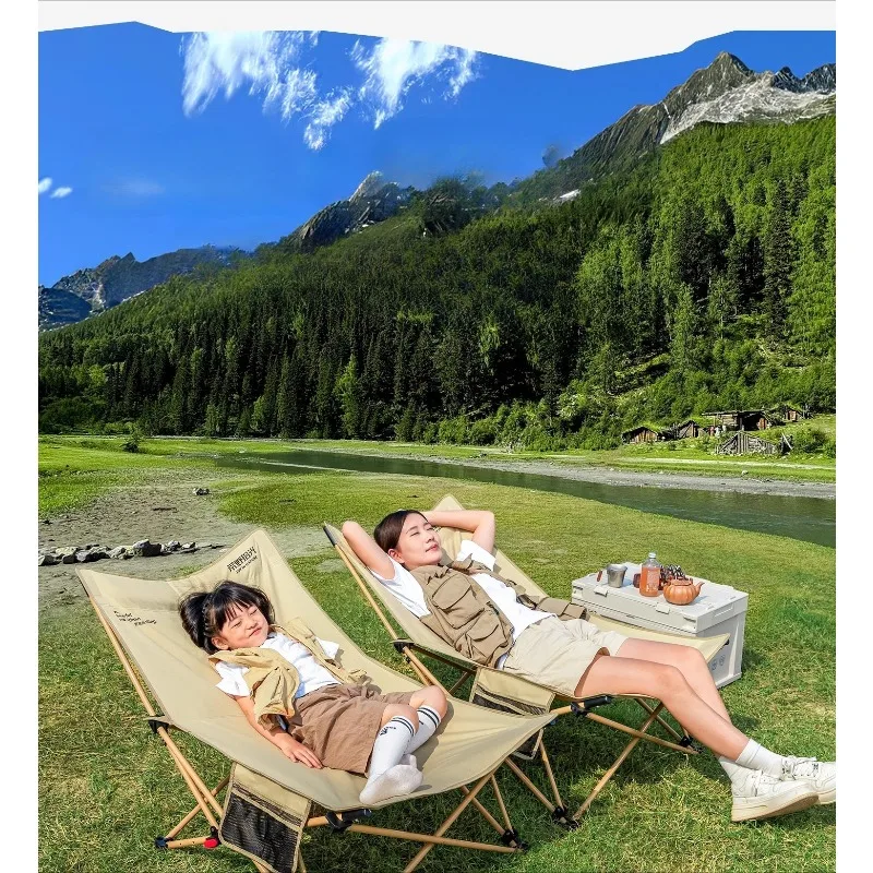 

Recliner Outdoor Folding Chair Portable Fishing Camping Chair Office Lunch Break Artifact Beach Chair Balcony Recliner