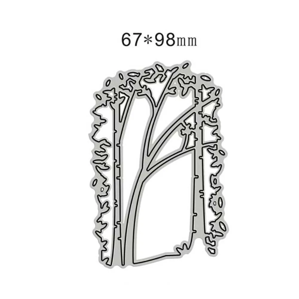 Sapling Collage Frame Jungle Metal Cutting Dies for DIY Scrapbooking Album Paper Cards Decorative Crafts Embossing Die Cuts