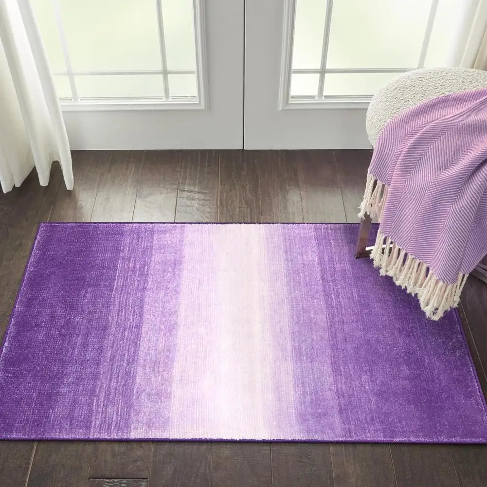 Low-pile Modern Carpet Easy to Clean Rug Quick-drying Gradient Color Bathroom Floor Mat with Anti-slip for Kitchen for Bedroom