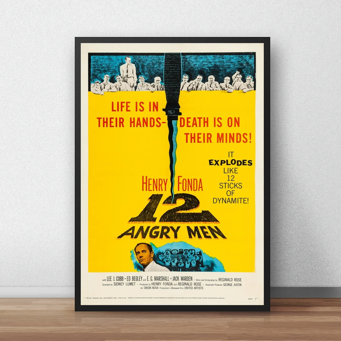 

12 Angry Men Movie Poster HD Printable Canvas Art Print Home Decoration Wall Painting ( No Frame )