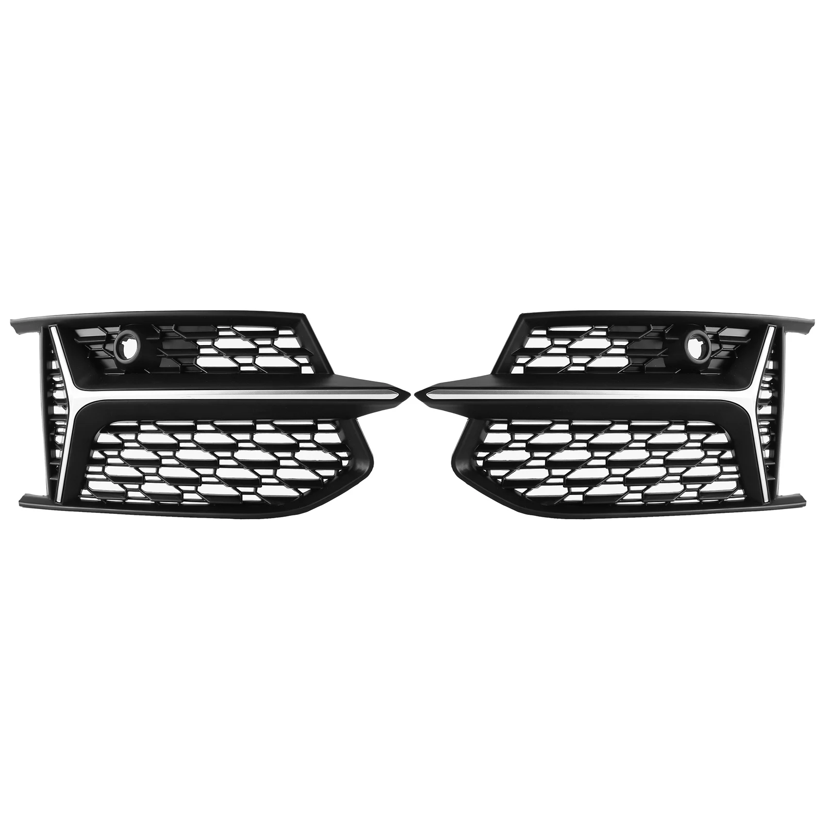 

Car Mesh RS6 Style Fog Light Grilles Grills for Audi A6 C8 S6 2019 2020