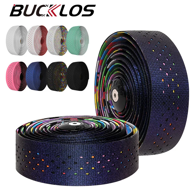 

BUCKLOS Silicone Road Bike Handlebar Tapes Non-slip Cycling Straps Bicycle Strap Bikes Belt Fashion Speed Cycling Handlebar Tape