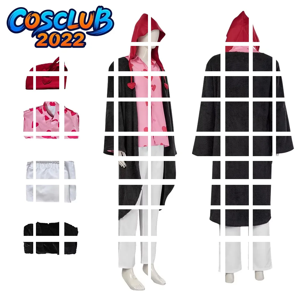 

Fantasia Corazon Cosplay Costume Shirt Pants Coat Hat TV Pirate Roleplay Uniform Disfraz Suit Halloween Carnival Adult Clothing