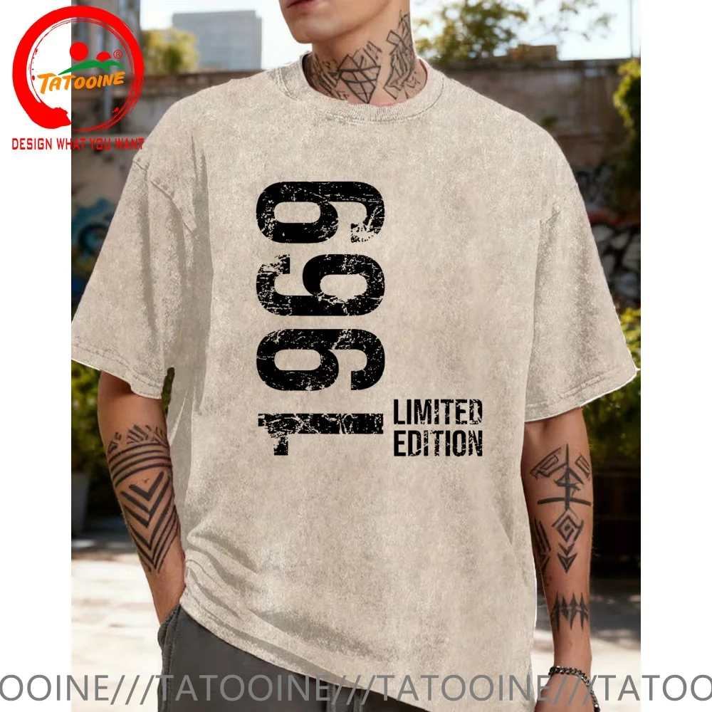 Funny Design Limited Edition 1969  Shirt Men Fashion Trendy Casual Clothing Stylish Tops Tee Shirt Leisure Tshirt Men's T-Shirt