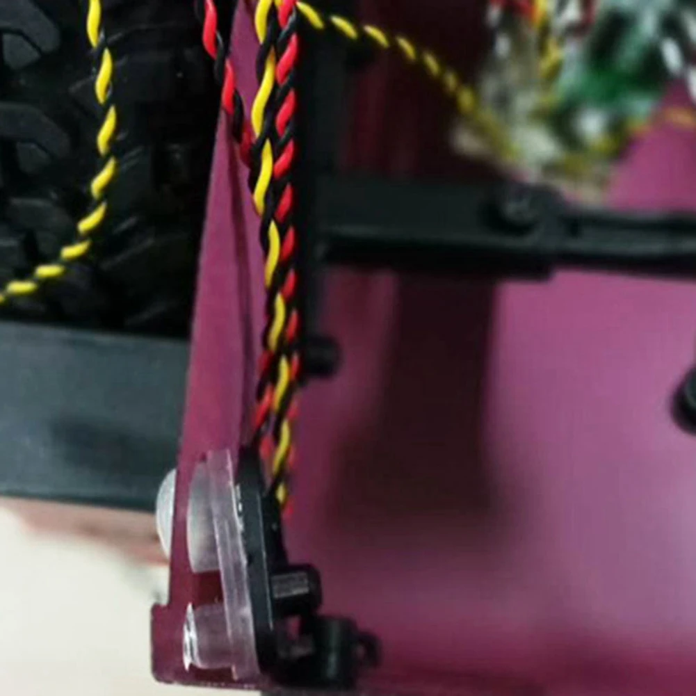 A04F-2X Per TRX4 RC Auto Anteriore Posteriore Luci A LED + IC Gruppo Lampada Faro Kit Per 1/10 RC Crawler Traxxas TRX-4 Defender