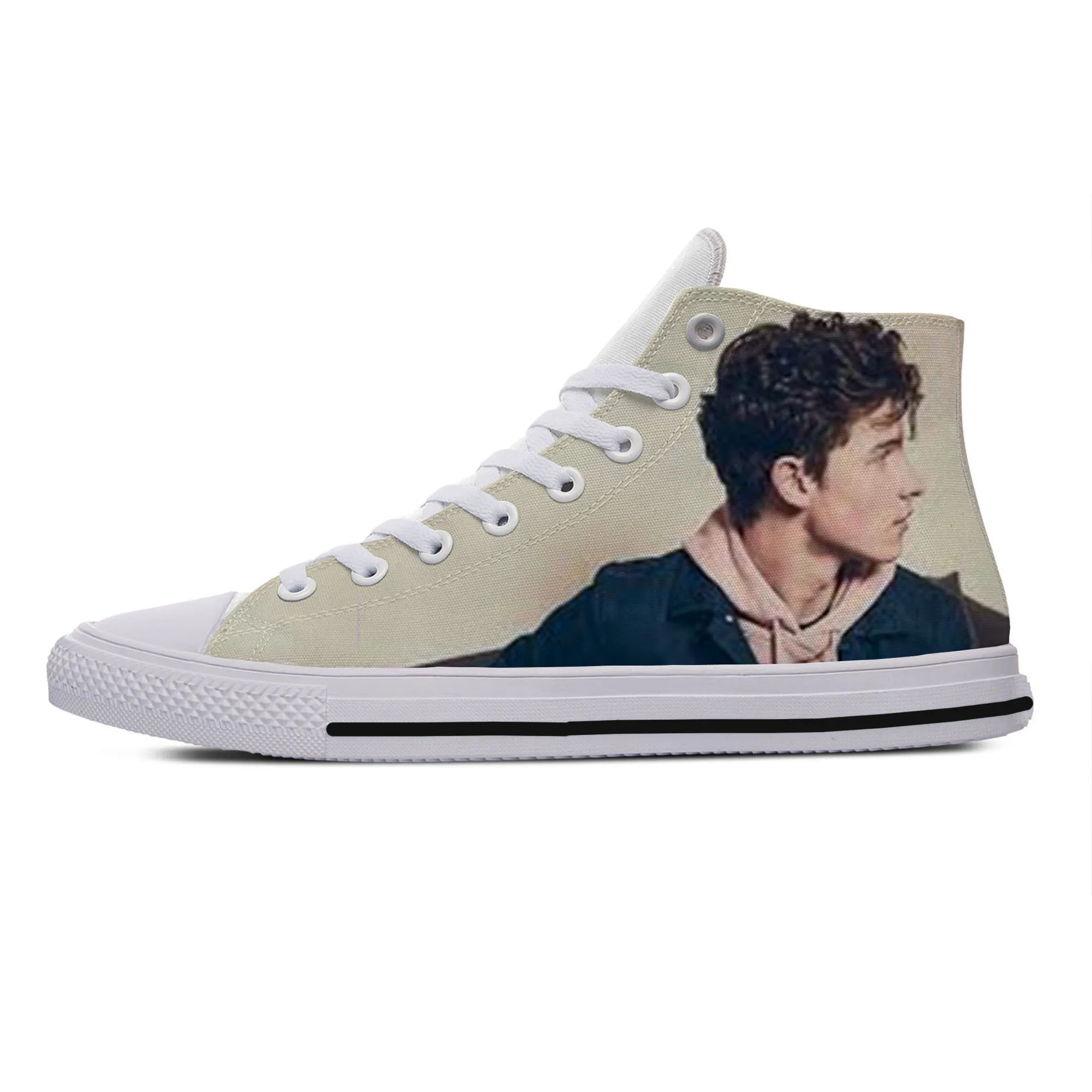 Hot Cool Funny Summer High Quality Sneakers Handiness Casual Shoes Pop Music for Men Women Shawn Mendes High Top Board Shoes