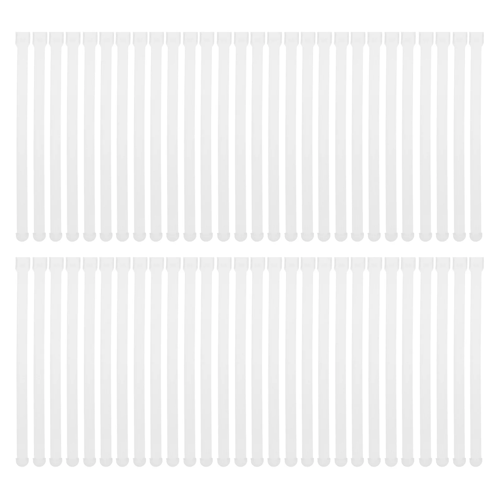 

50Pcs Vertical Blind Repair Straps 117Mm - Heavy Duty Carrier Brackets Replacement Kit for Easy Installation Window Curtain