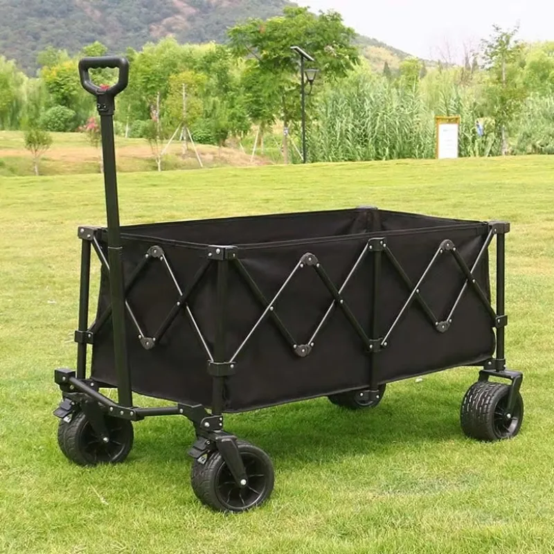 YTUIN 180L Heavy Duty Large Wagon Trolley Cart Folding Wholesale Portable Foldable Wagon