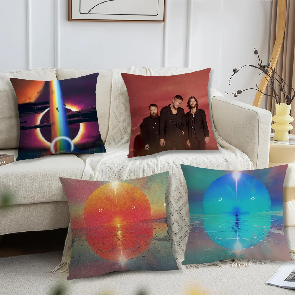 Rock Band Imagine D-Dragons Loom Pillow Case Square Cushion Room Bedroom Headboard Sofa Living Backrest Car Accessories Nap Time